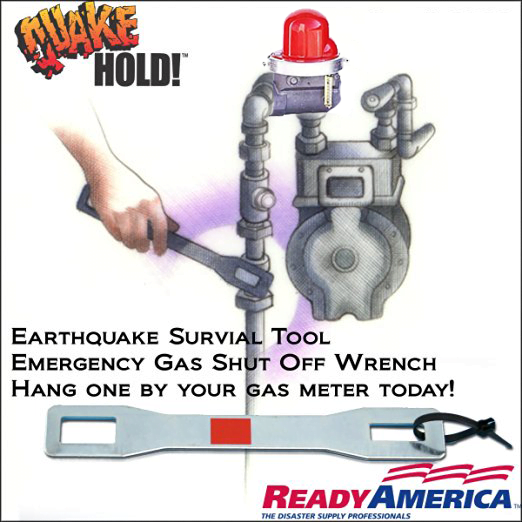 Quakehold - Emergency Earthquake Gas Meter Main Shut Off Tool Quakehold - Emergency Earthquake Gas Meter Main Shut Off Tool