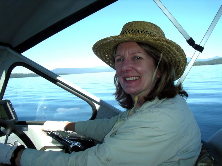 Libby Guthrie at the Wheel