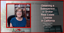 Obtaining a Salesperson or Broker Real Estate License in California
