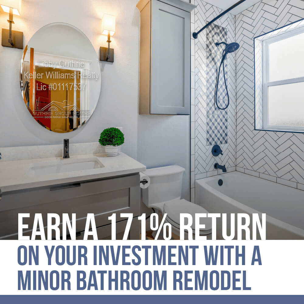 Earn a 171% ROI with a Bathroom Remodel Earn a 171% ROI with a Bathroom Remodel