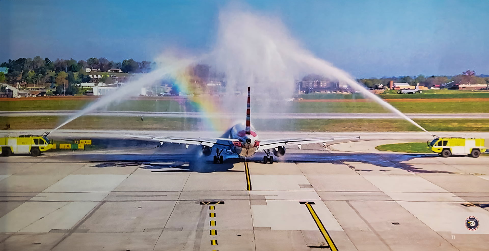 HonorAir Flight 34 Water Cannon Salute HonorAir Flight 34 Water Cannon Salute