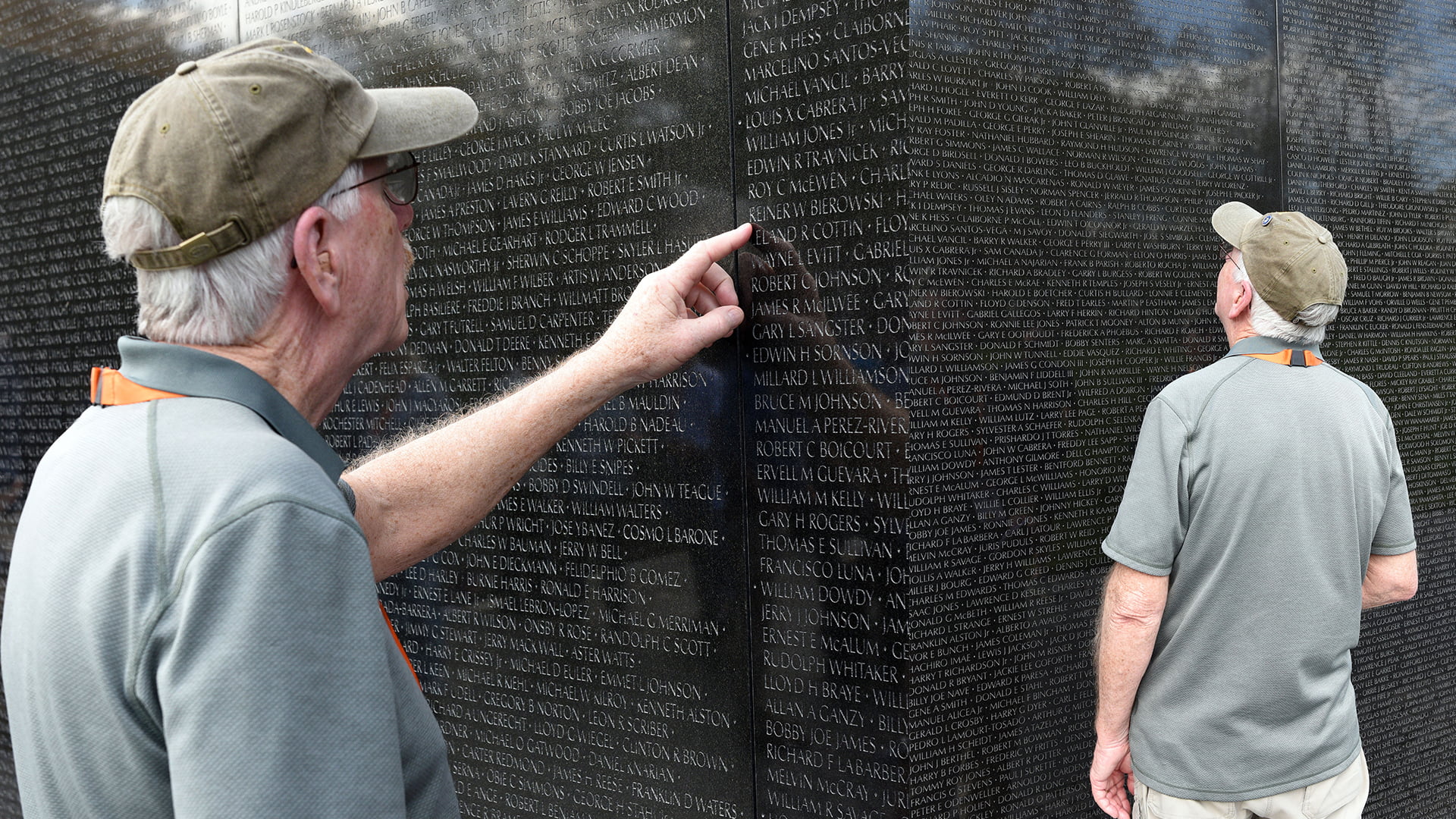 Ken at the Vietnam War Memorial